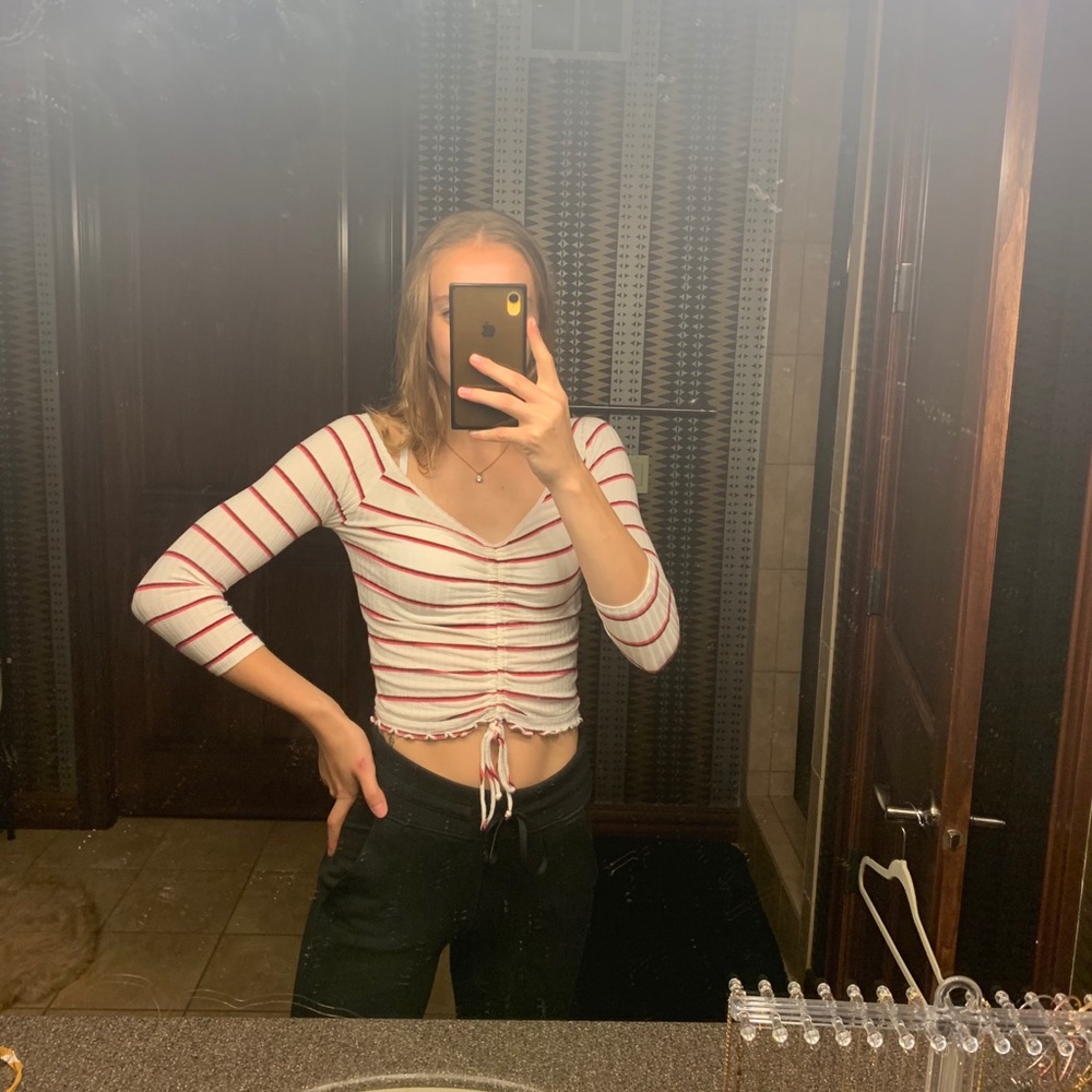 Charlotte Russe Stripped Crop
